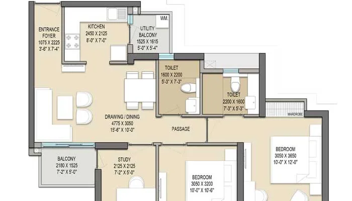 3BHK
